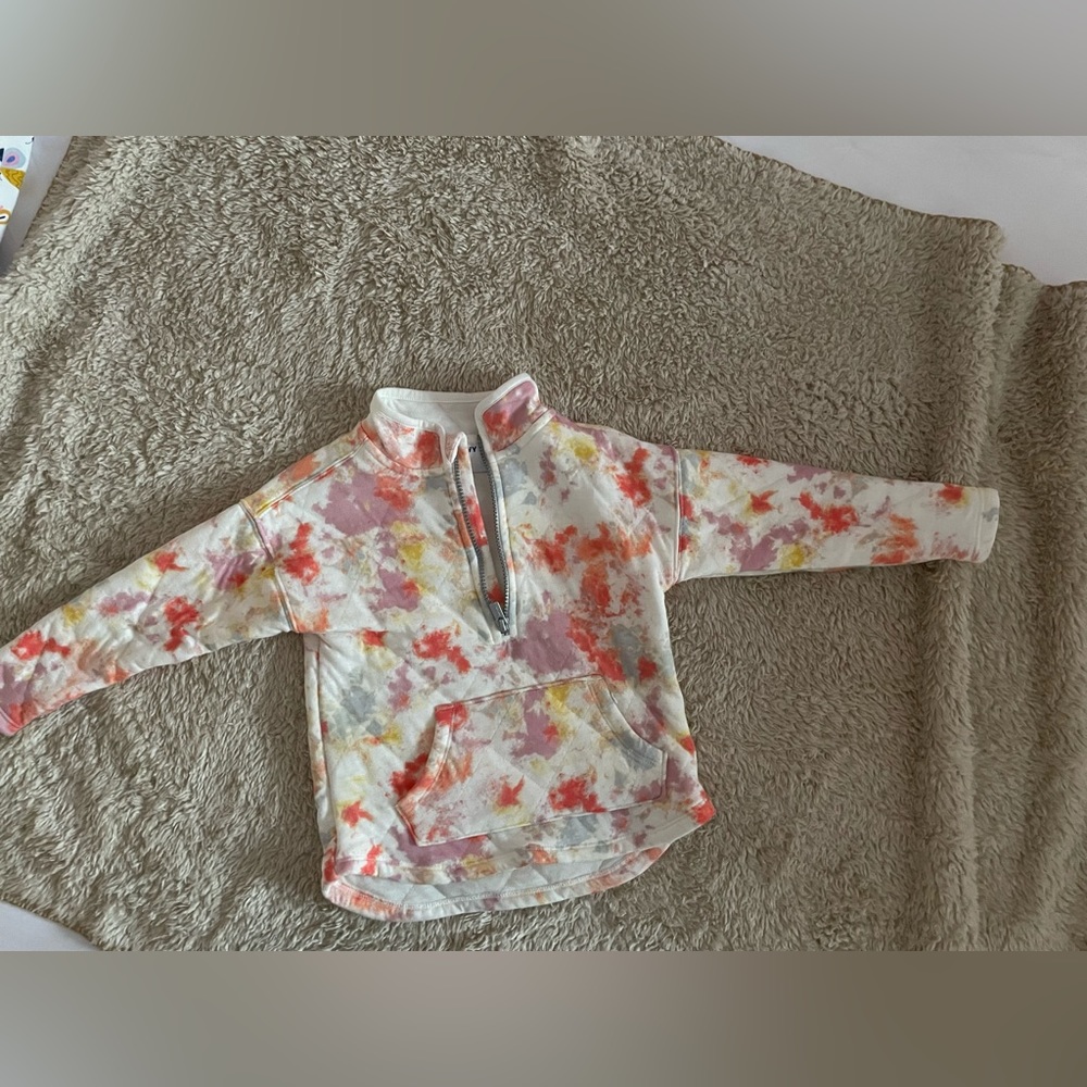 Old Navy quilted fleece quarter zip toddler girls